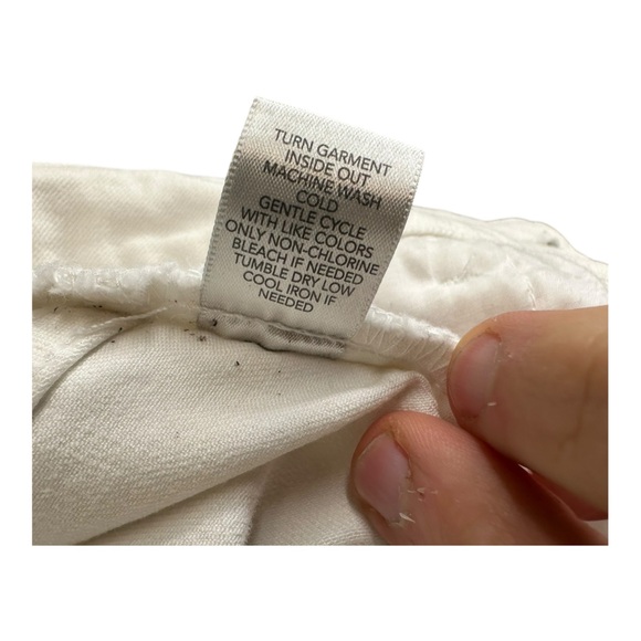 Christopher & Banks 10 White Jeans Stretch Classic Fit Casual Mature Nau… - Picture 13 of 15